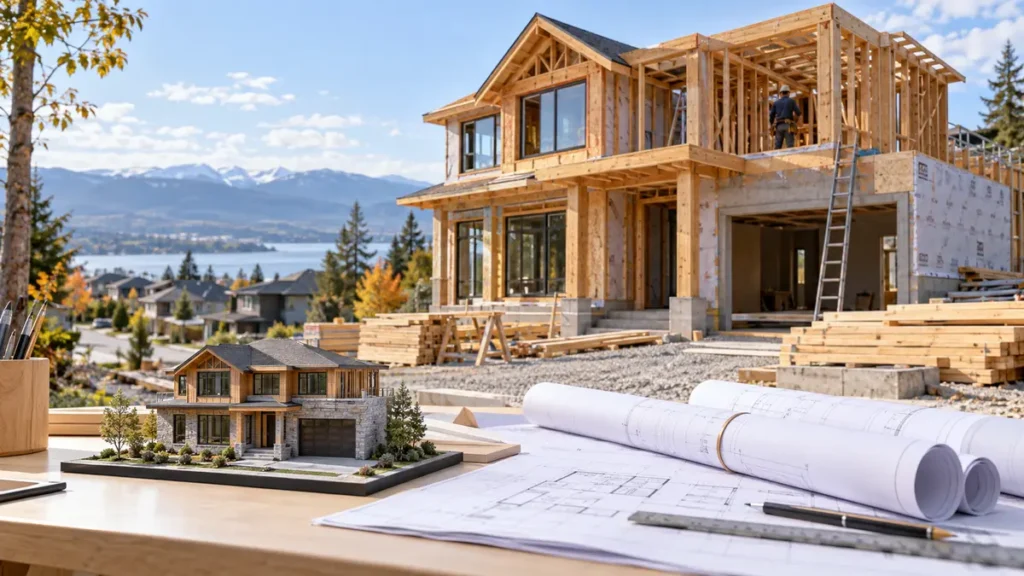 Architectural model and construction of a 3,000 square foot home in Canada